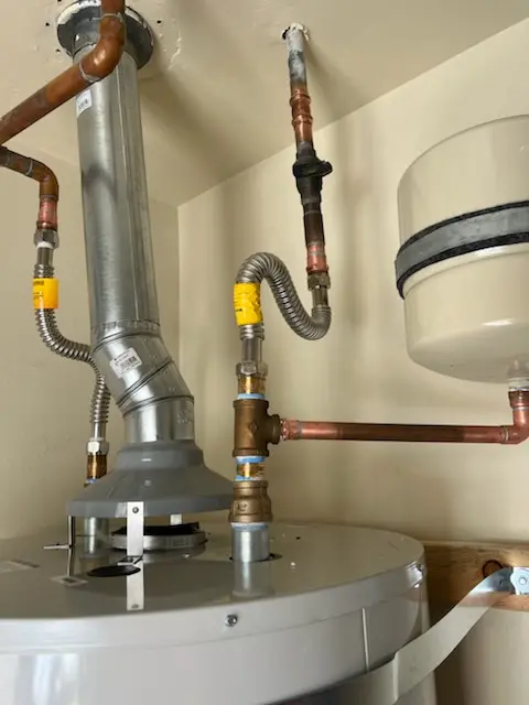Water heater installation and plumbing repair in Montvale